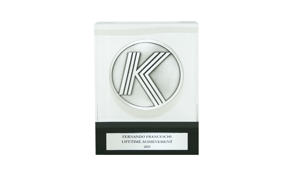 Acrylic Achievement Award with Pewter Medal