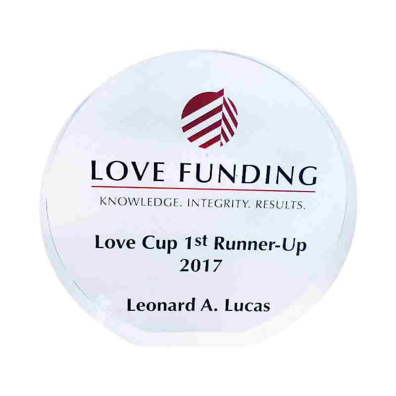 Love Cup Award Recognizing Top-Producing Originators
