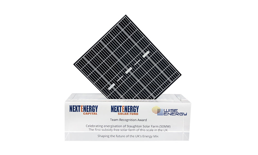 Solar Panel-Themed Team Award