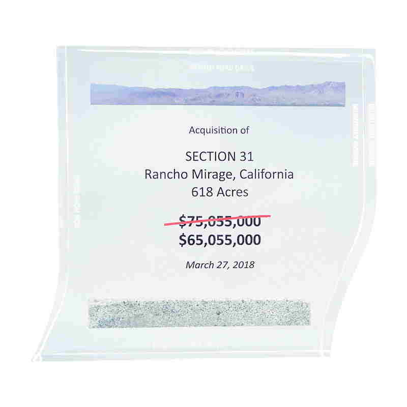 Real Estate Deal Toy with Sand from Site