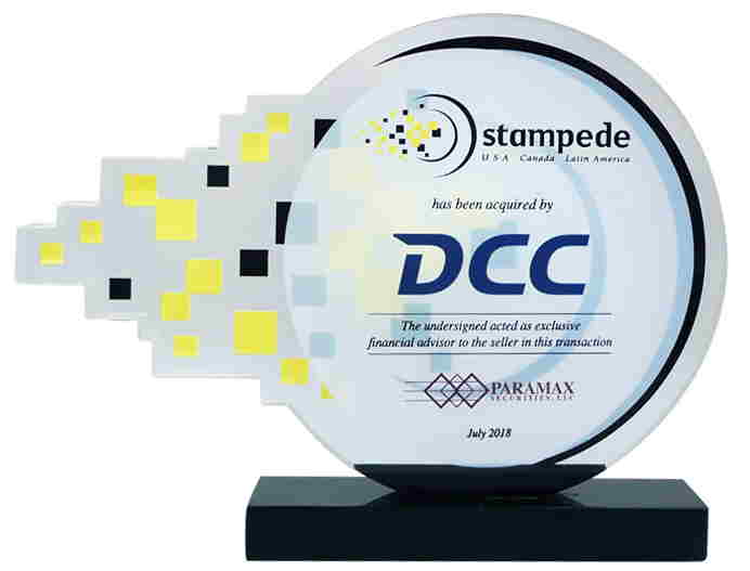 Logo-Themed Lucite Tombstone