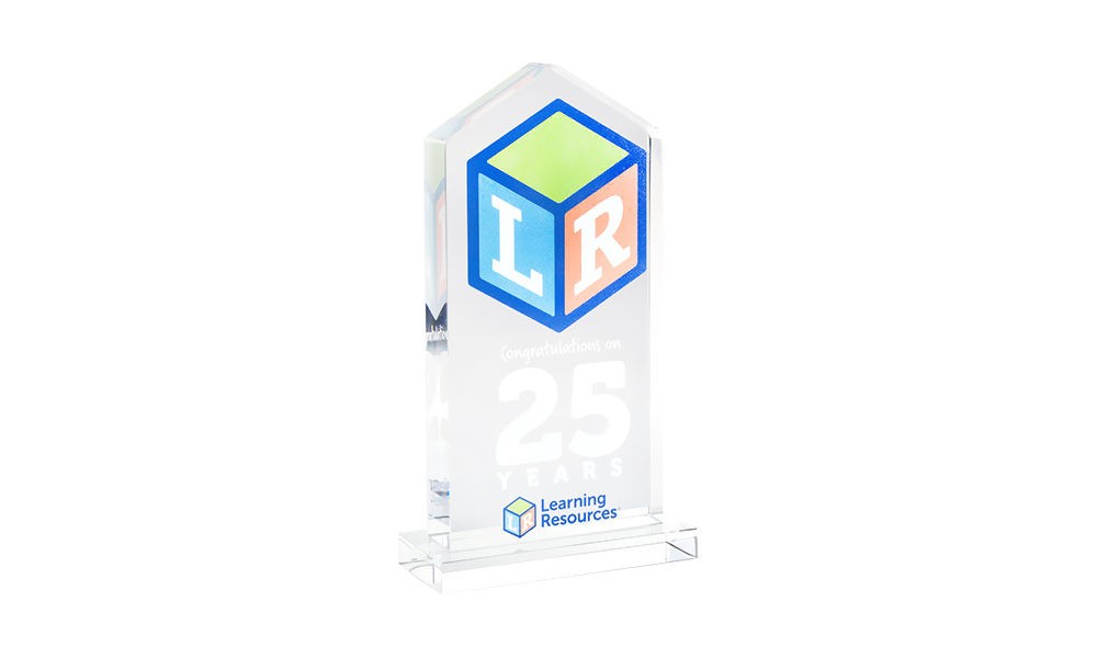 Logo-Themed Crystal Years-of-Service Award