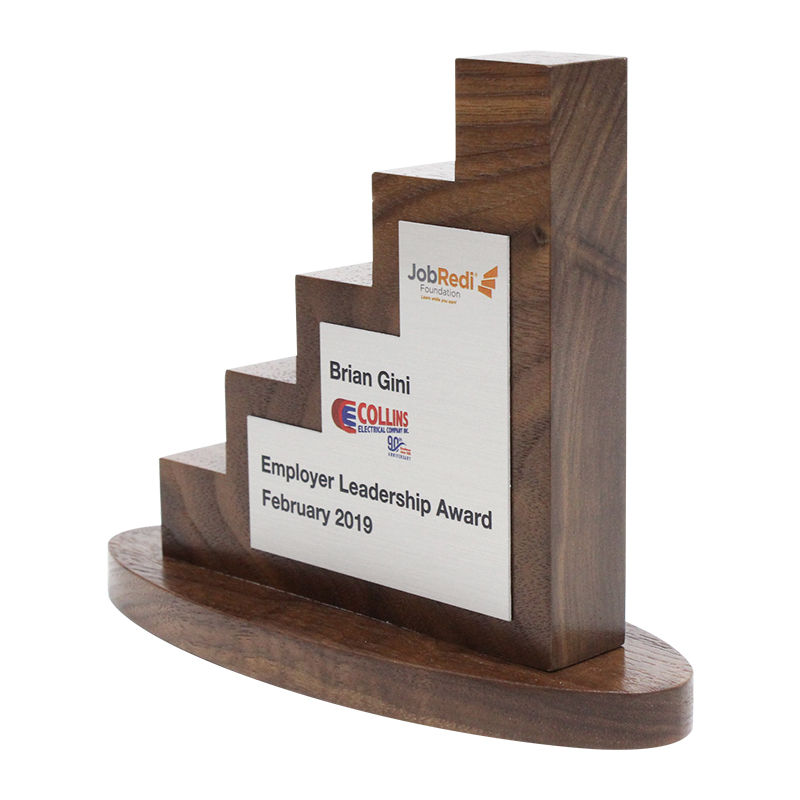 Wood Employee Leadership Award (Side View)