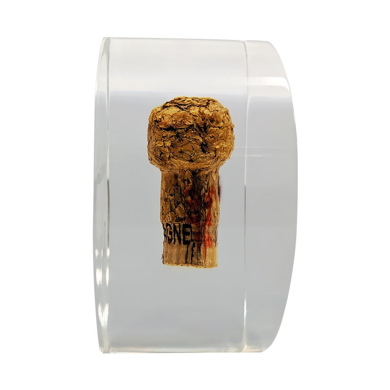 Acrylic Embedment with Champagne Cork