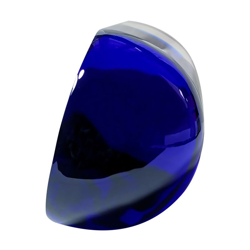 Pill-Shaped Custom Crystal (Side View)