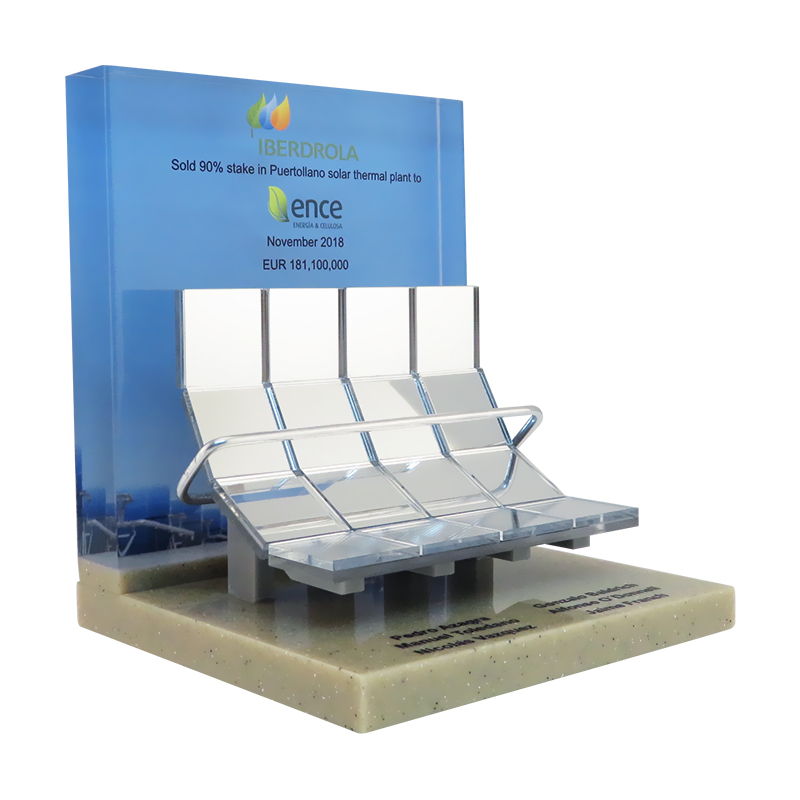 Solar Industry Lucite Commemorative