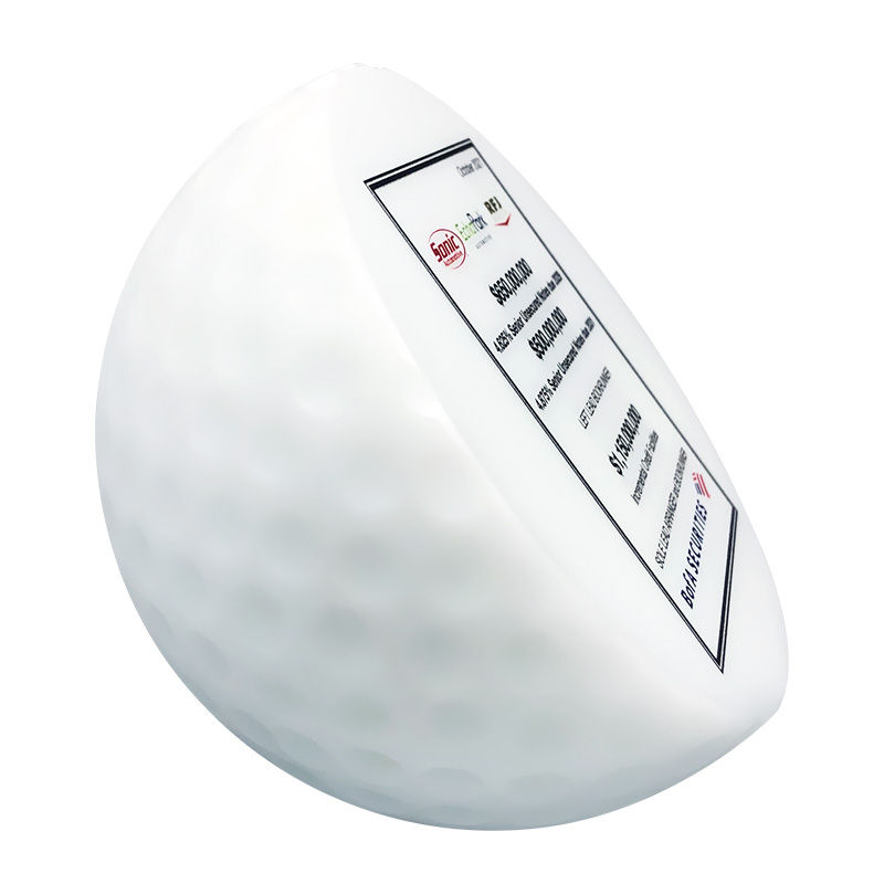 Golf Ball-Inspired Crystal Commemorative