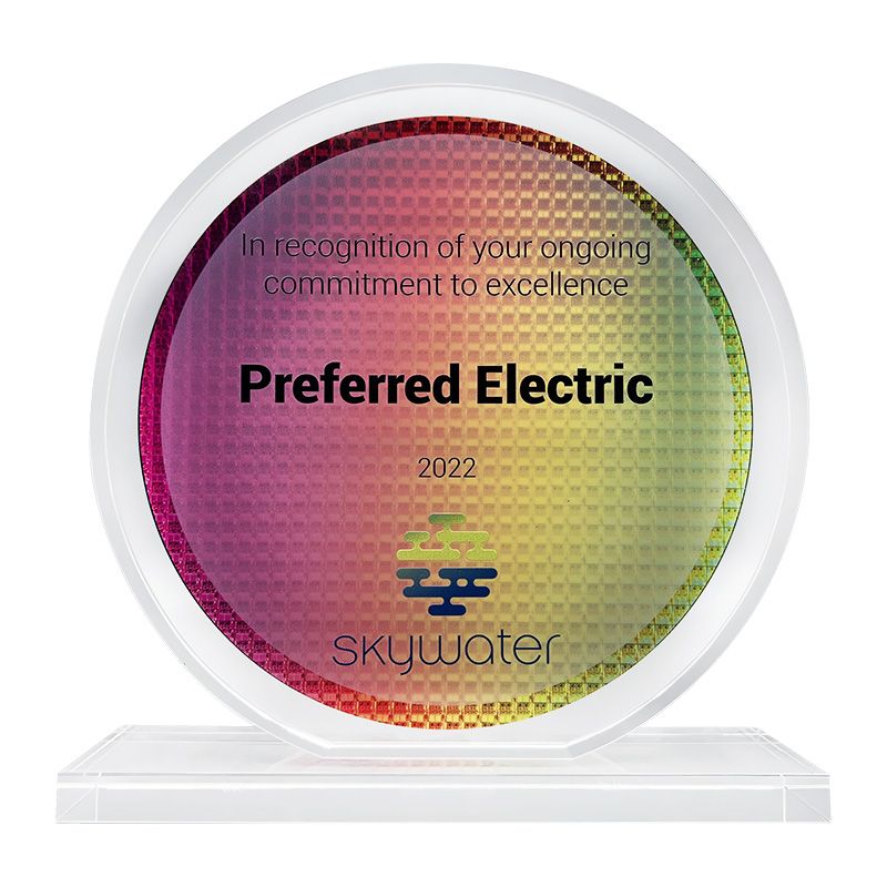 Custom Recognition Award Semiconductor Industry Wafer