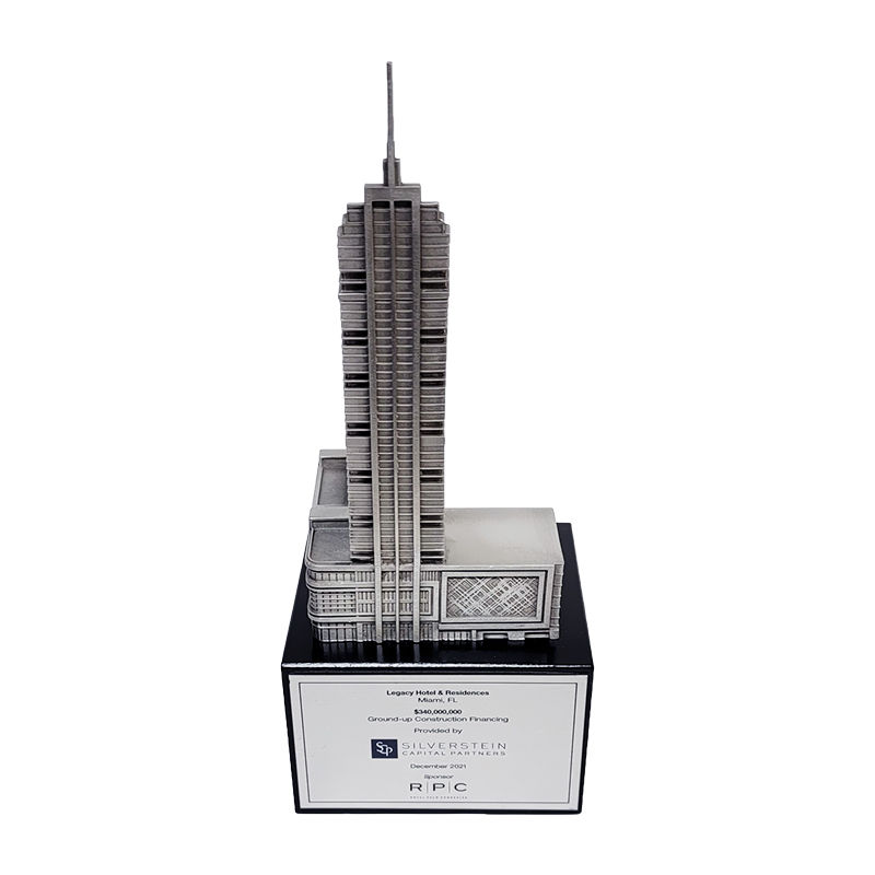Pewter Residential Tower Commemoratives