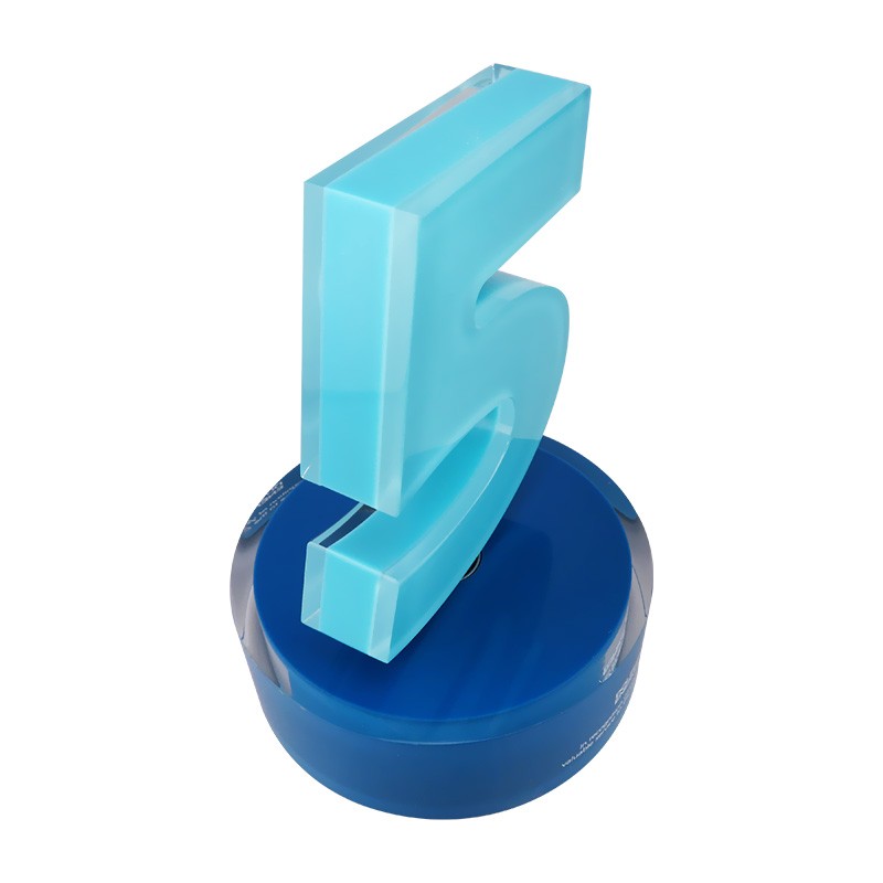 Numeral-Themed Years Of Service Award Lucite