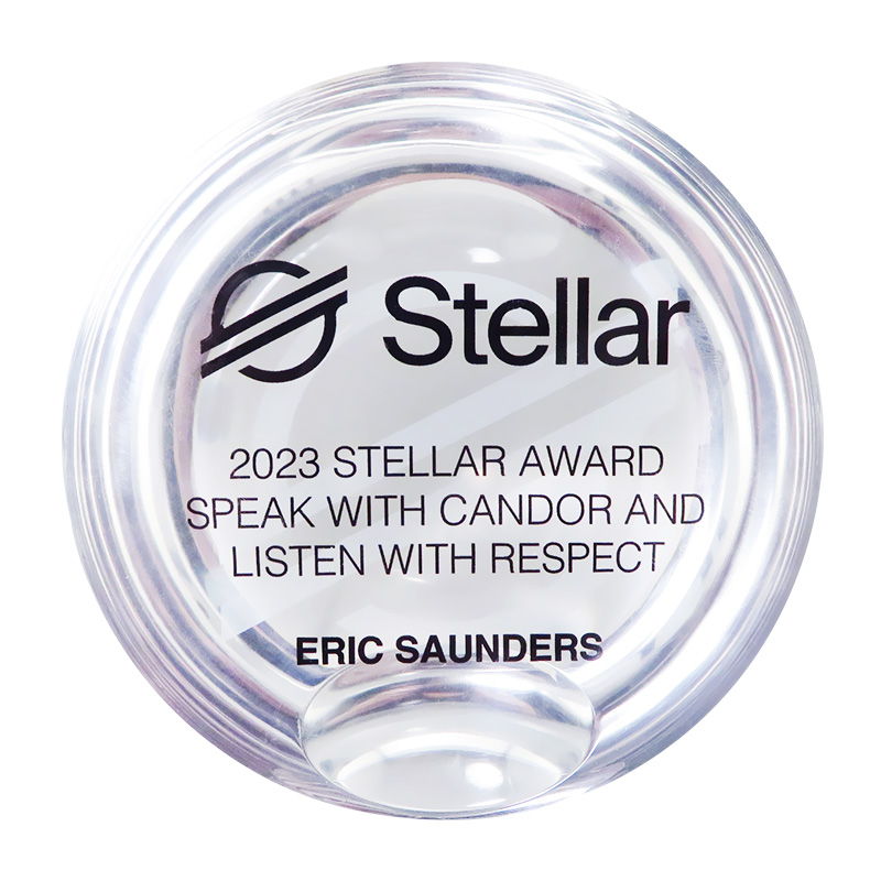 Half-Sphere Lucite Employee Excellence Award